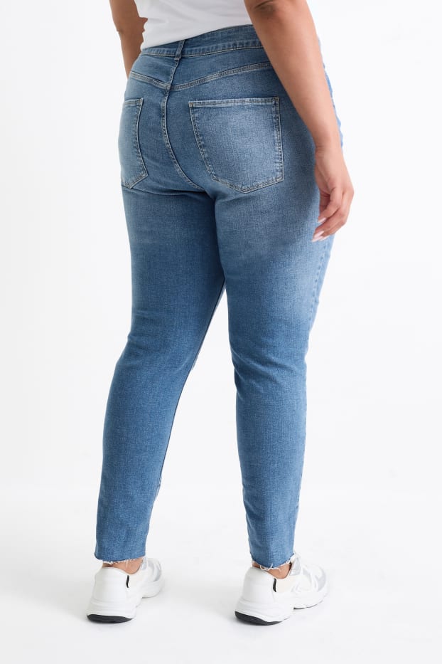 Kobiety - Skinny jeans - wysoki stan - dżins-niebieski