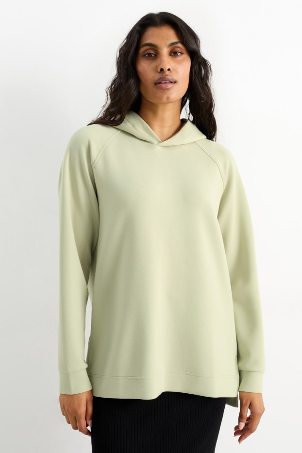 Dames - Basic hoodie - lichtgroen