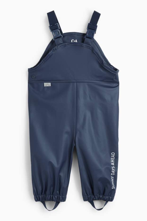 Neonati - Pantaloni impermeabili per neonati - blu scuro