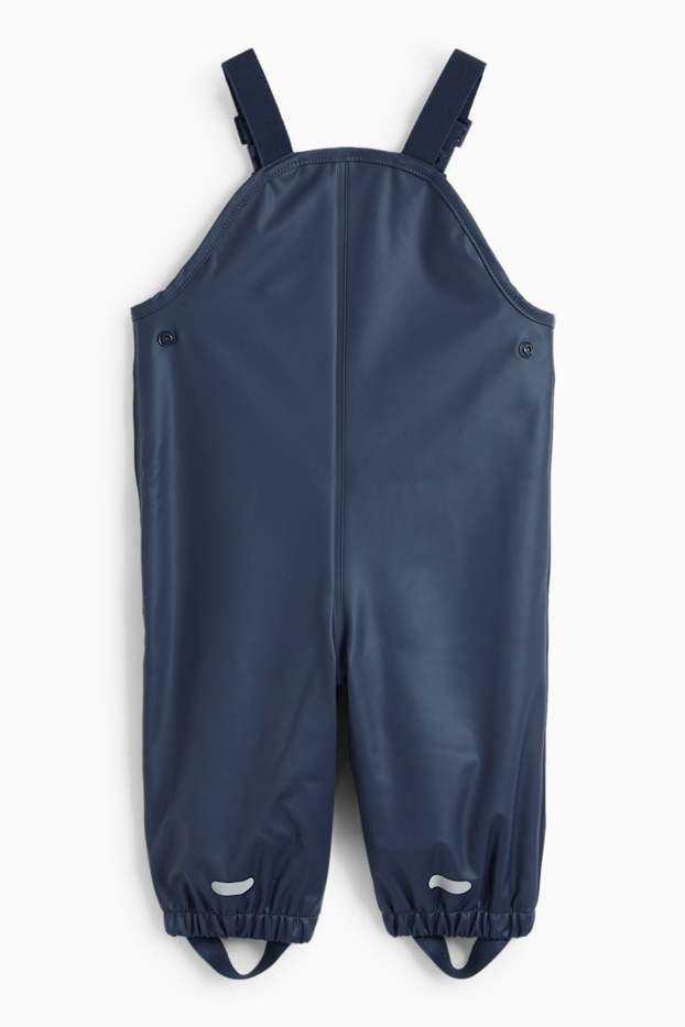 Neonati - Pantaloni impermeabili per neonati - blu scuro