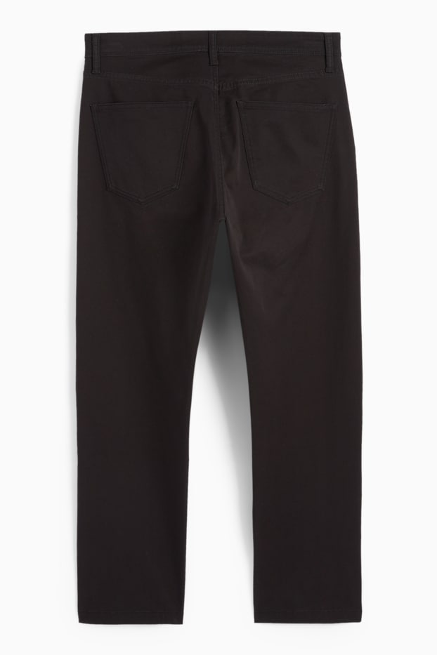 Hommes - Pantalon - regular fit - noir