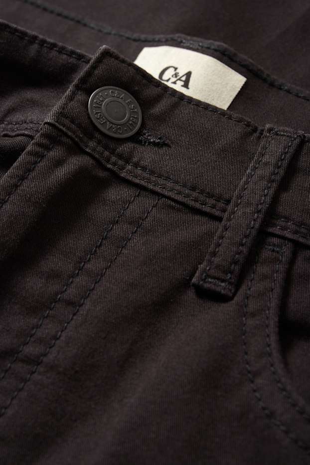 Hommes - Pantalon - regular fit - noir