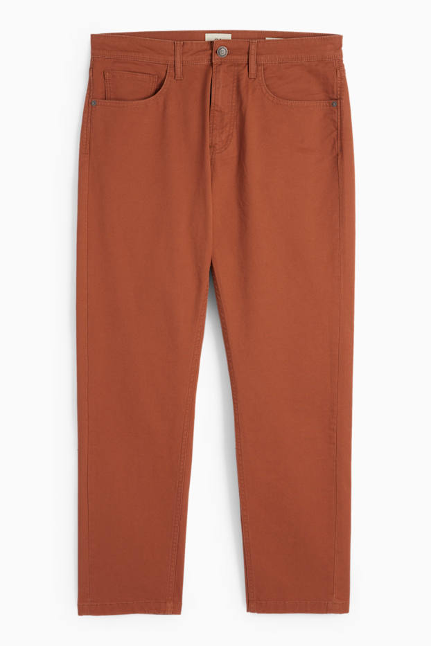 Hommes - Pantalon - regular fit - marron