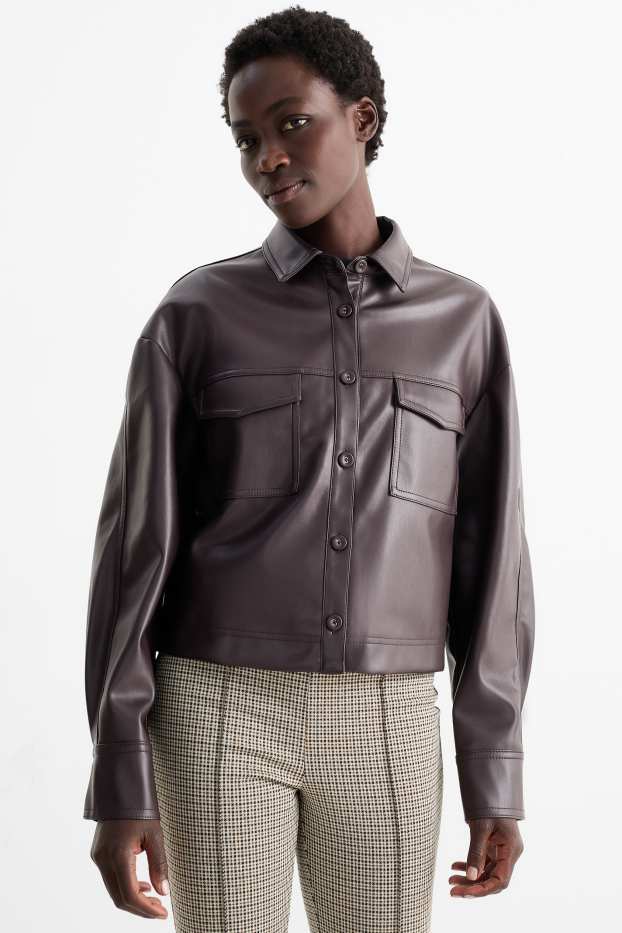 Donna - Shaket - similpelle - marrone scuro