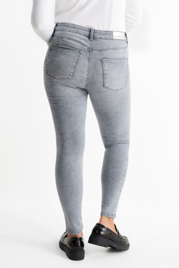 Femmes - Skinny jean - mid waist - jean galbant - LYCRA® - jean gris clair