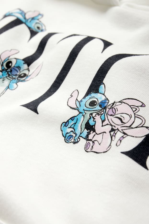 Copii - Fete - Lilo & Stitch - set - hanorac și pantaloni de trening - 2 piese - alb