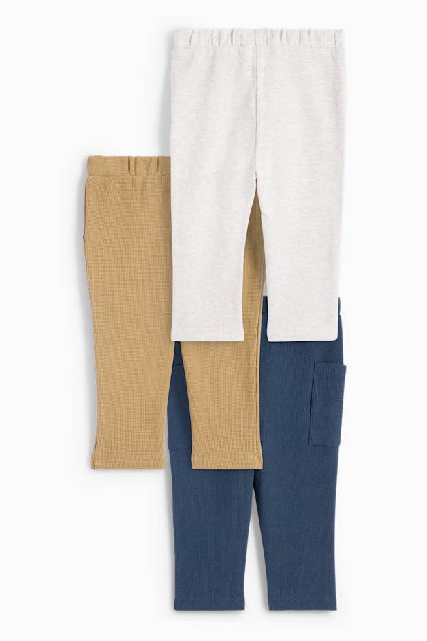 Baby Jungen - Multipack 3er - Baby-Jogginghose - taupe