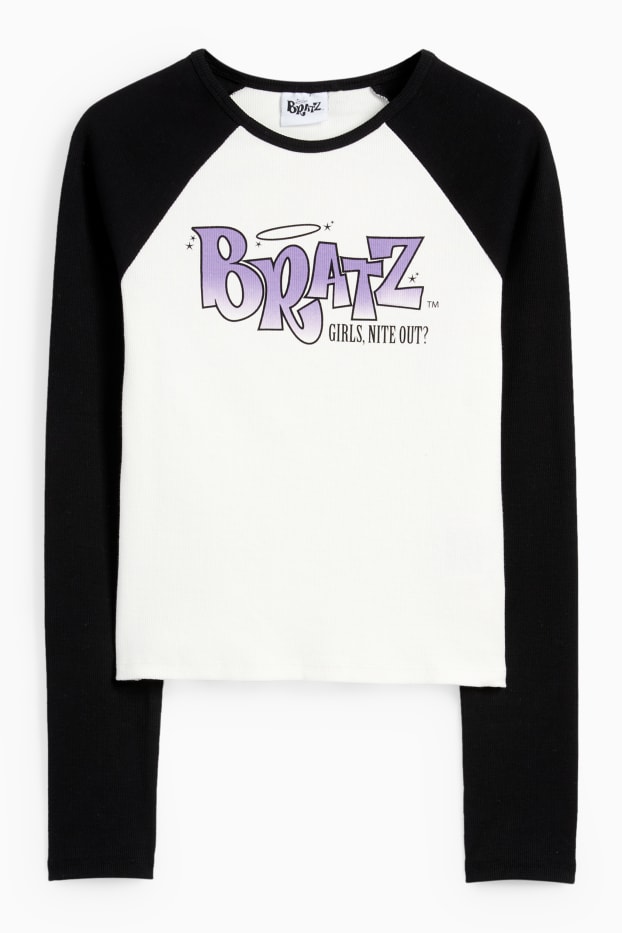 Bambine - Bratz - maglia a maniche lunghe - bianco / nero