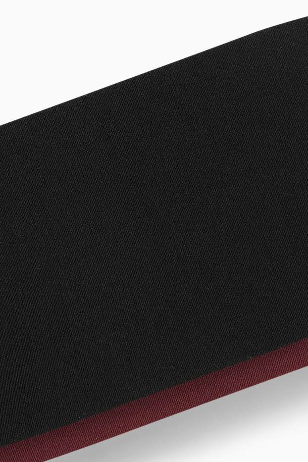 Donna - Confezione da 2 - collant fini - 70 DEN - rosso scuro / nero