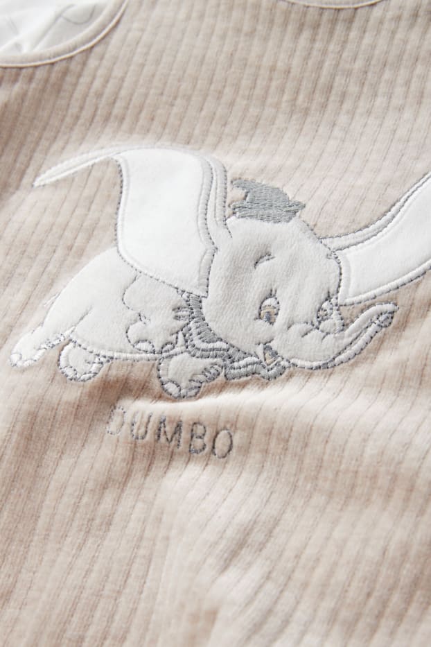 Unisex - Dumbo - pijama d’una peça - 2 peces - blanc/beix