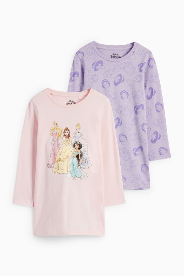 Kinder Mädchen - Multipack 2er - Disney Prinzessin - Nachthemd - rosa