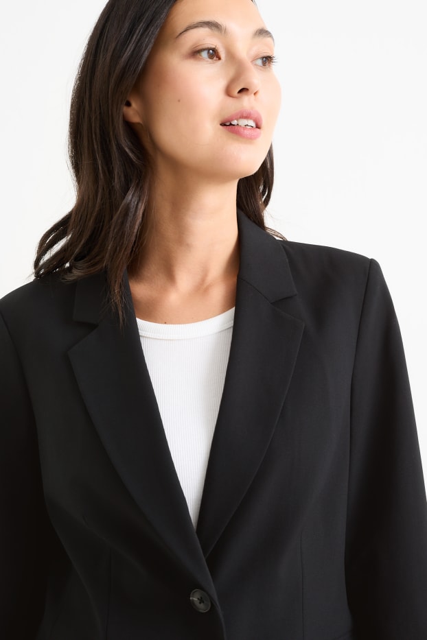Femmes - Blazer de bureau - regular fit - noir