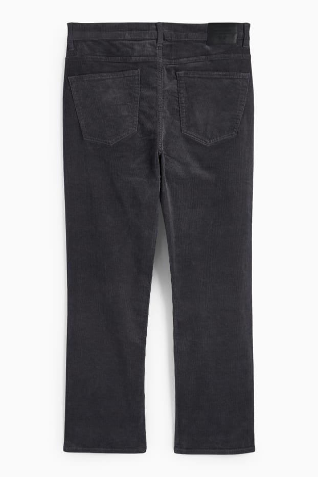 Herren - Cordhose - Regular Fit - dunkelgrau