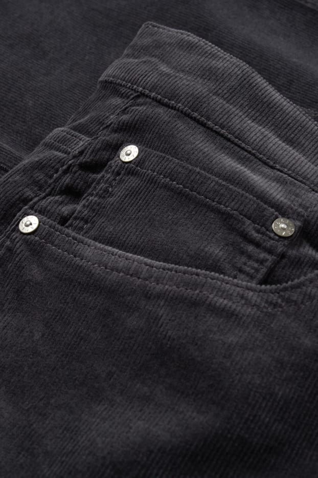 Herren - Cordhose - Regular Fit - dunkelgrau