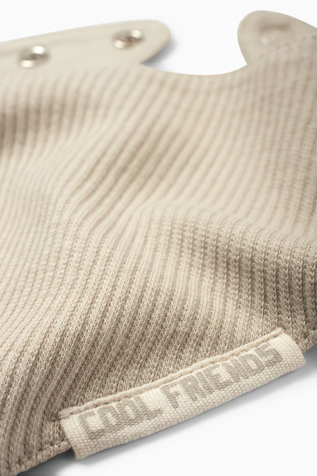Baby: jongens - Draak - babyoutfit - 3-delig - beige