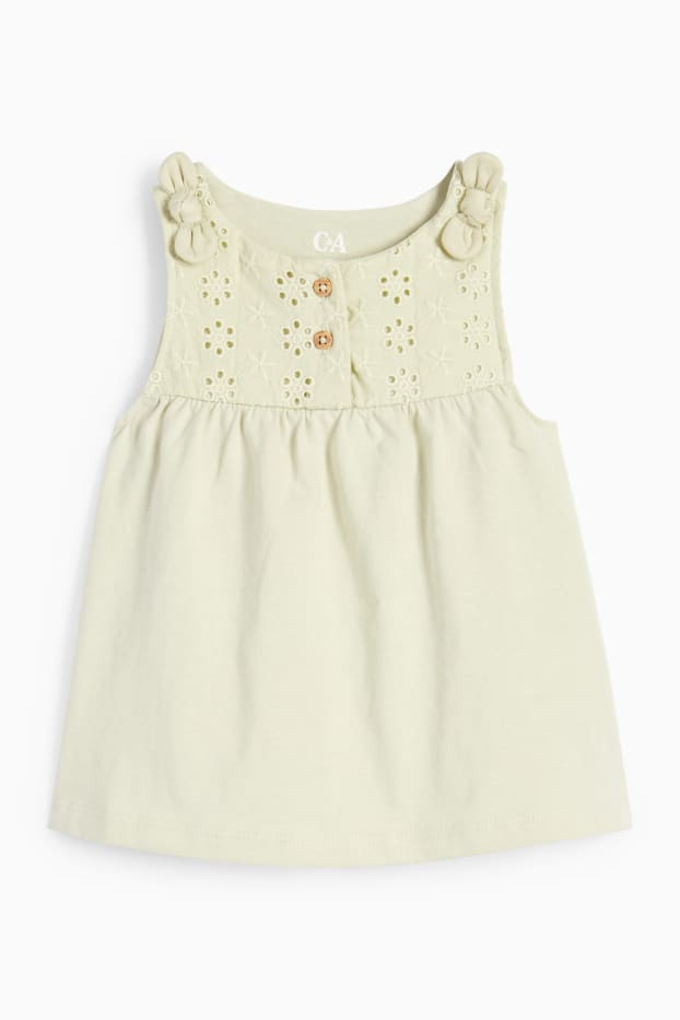 Baby: meisjes - Baby-outfit - 3-delig - mintgroen