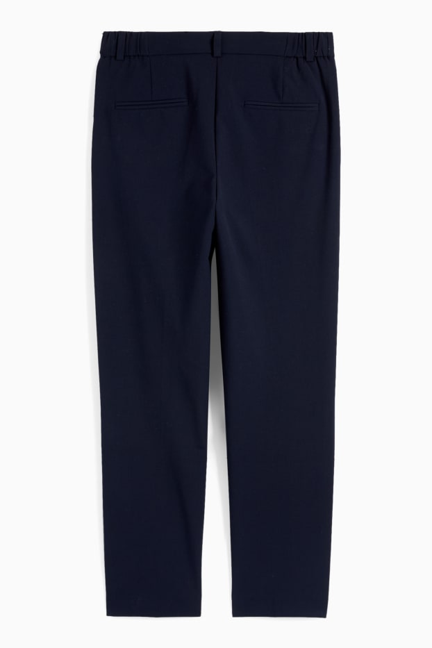 Dames - Business-broek - mid waist - slim fit - donkerblauw