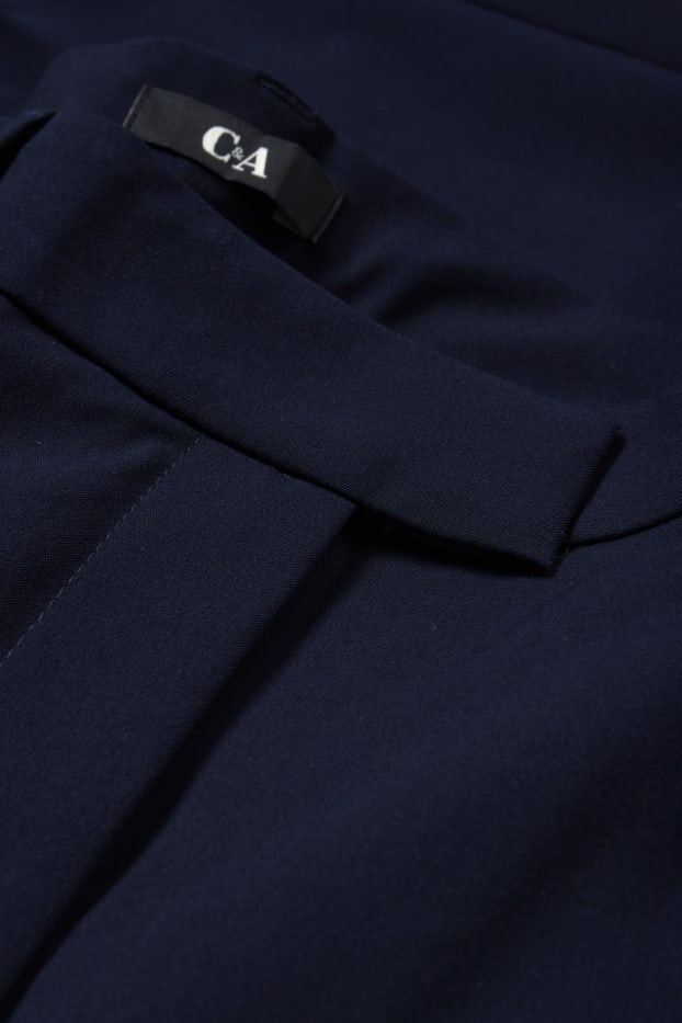 Dames - Business-broek - mid waist - slim fit - donkerblauw