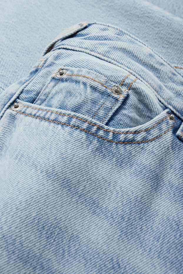 Dámské - Vintage straight jeans - high waist - džíny - světle modré