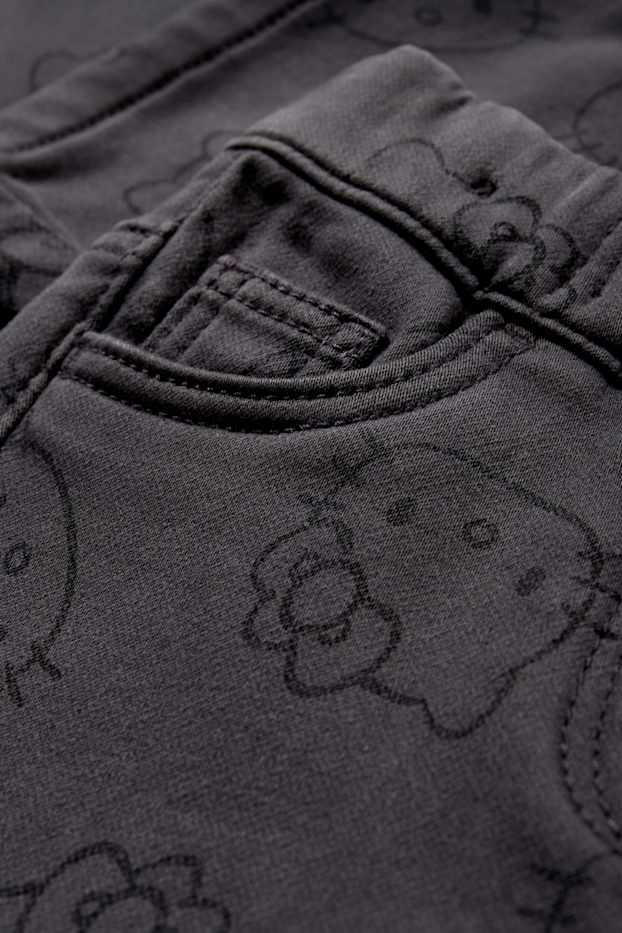 Copii - Fete - Hello Kitty - pantaloni termoizolanți - gri închis