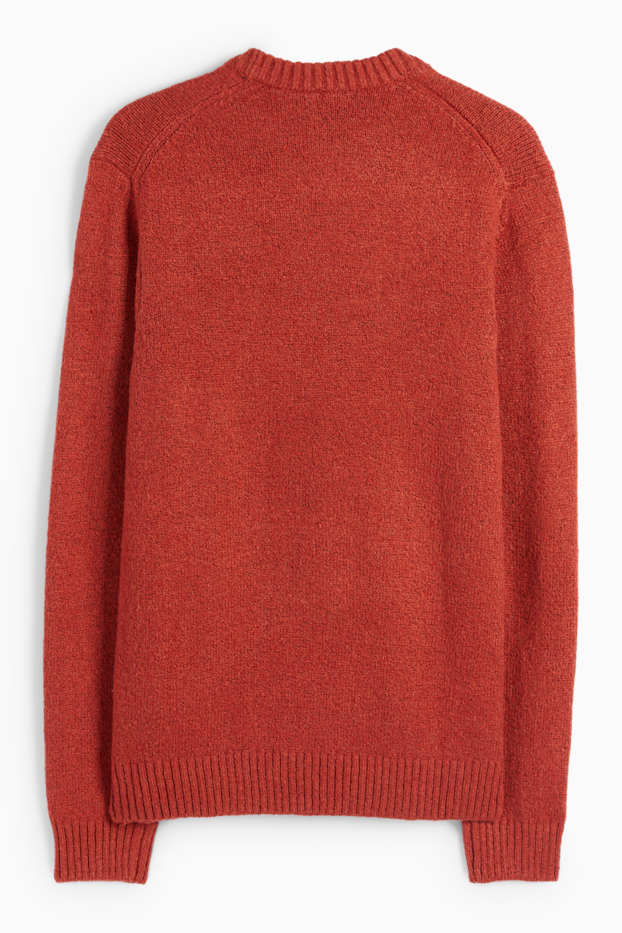 Bărbați - Pulover - vișiniu