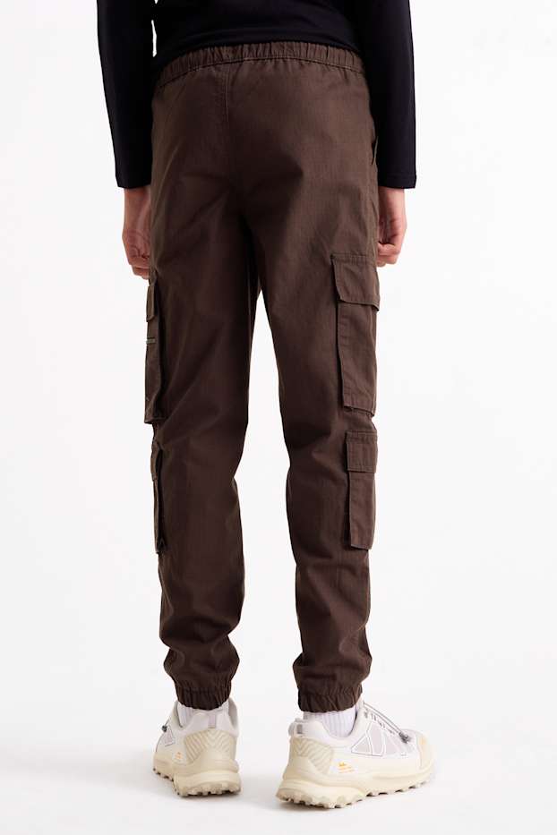 Nen - Pantalons cargo - marró fosc