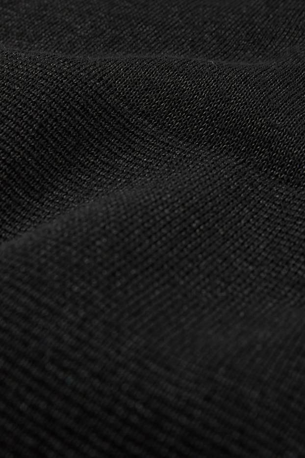 Damen - Strickkleid - schwarz