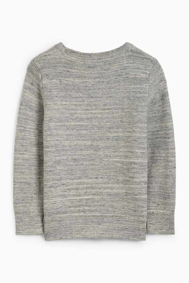 Kinderen: jongens - Pokémon - trui - licht grijs-mix