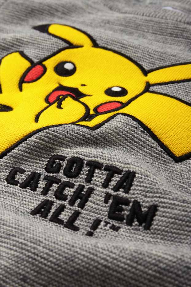 Kinderen: jongens - Pokémon - trui - licht grijs-mix