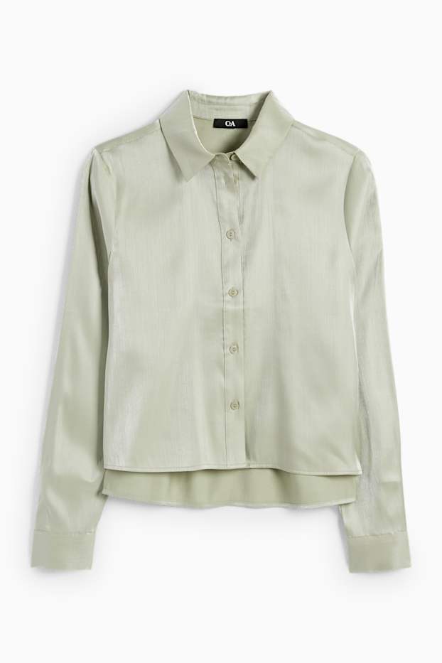 Dames - Blouse - mintgroen
