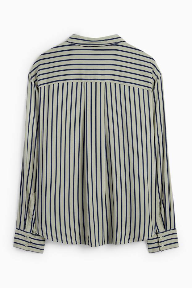 Donna - Blusa - a righe - verde