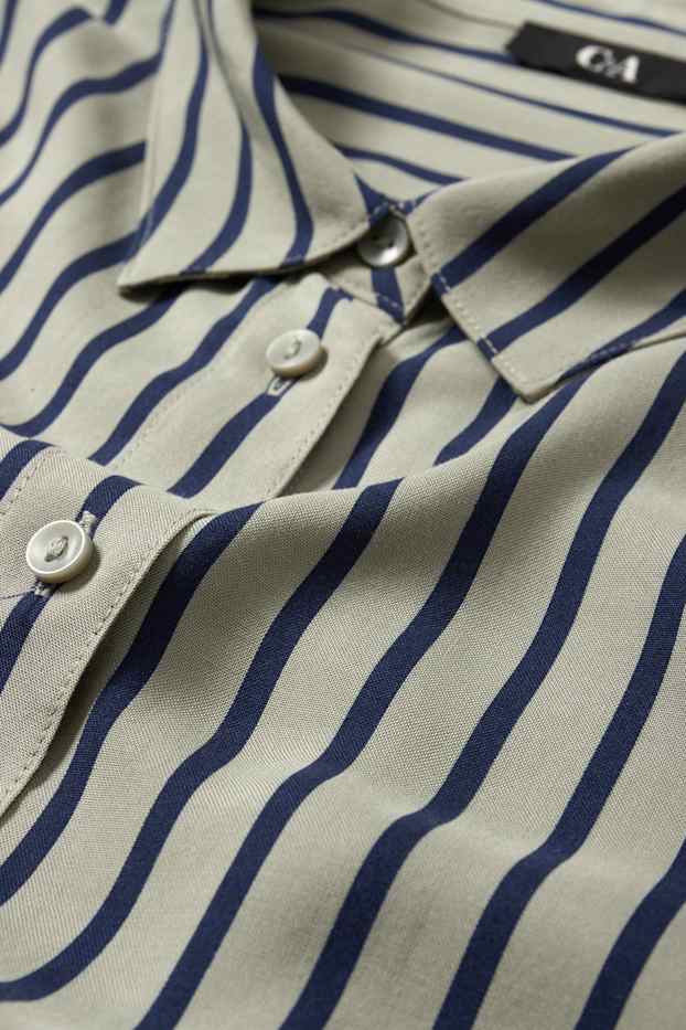 Donna - Blusa - a righe - verde