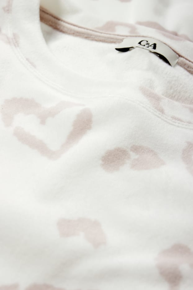 Women - Nightdress - patterned - cremewhite
