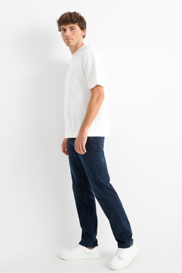 Uomo - Straight jeans - jog denim - Flex - LYCRA® - jeans blu scuro