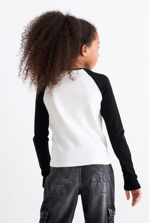 Bambine - Bratz - maglia a maniche lunghe - bianco / nero