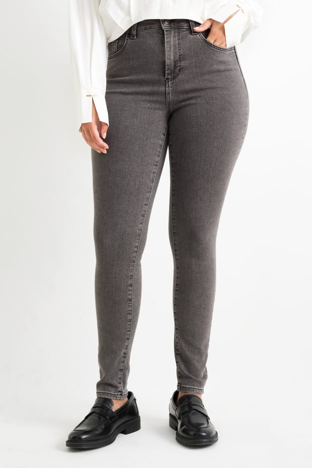 Dona - Jegging jeans - high waist - texà gris