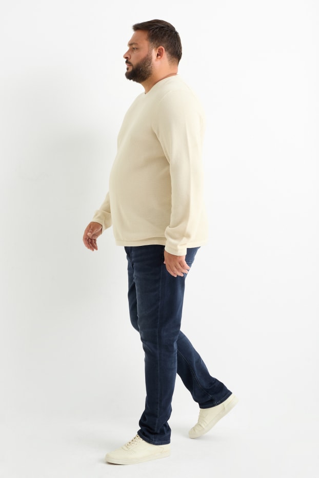Hommes - Slim jean - Flex jog denim - LYCRA® - jean bleu foncé