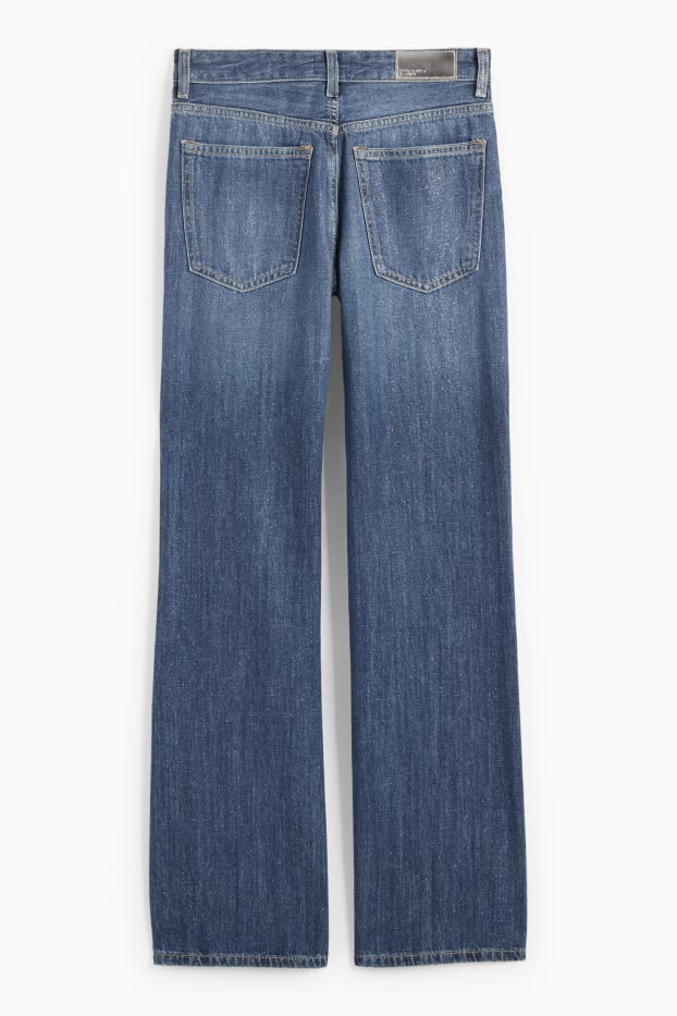 Femmes - Wide leg jean - mid waist - jean bleu