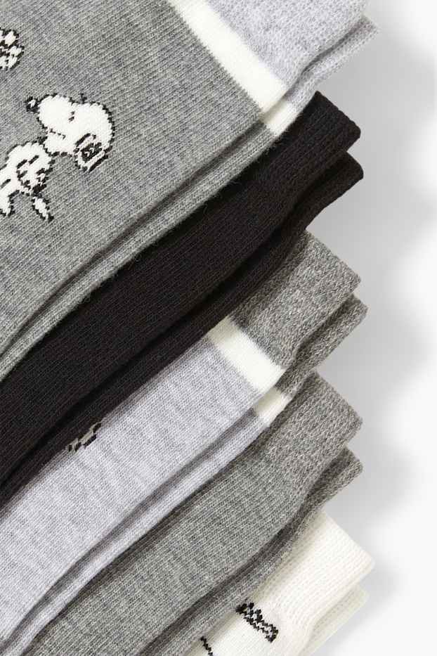 Dona - Paquet de 5 - mitjons amb dibuix - Snoopy - gris