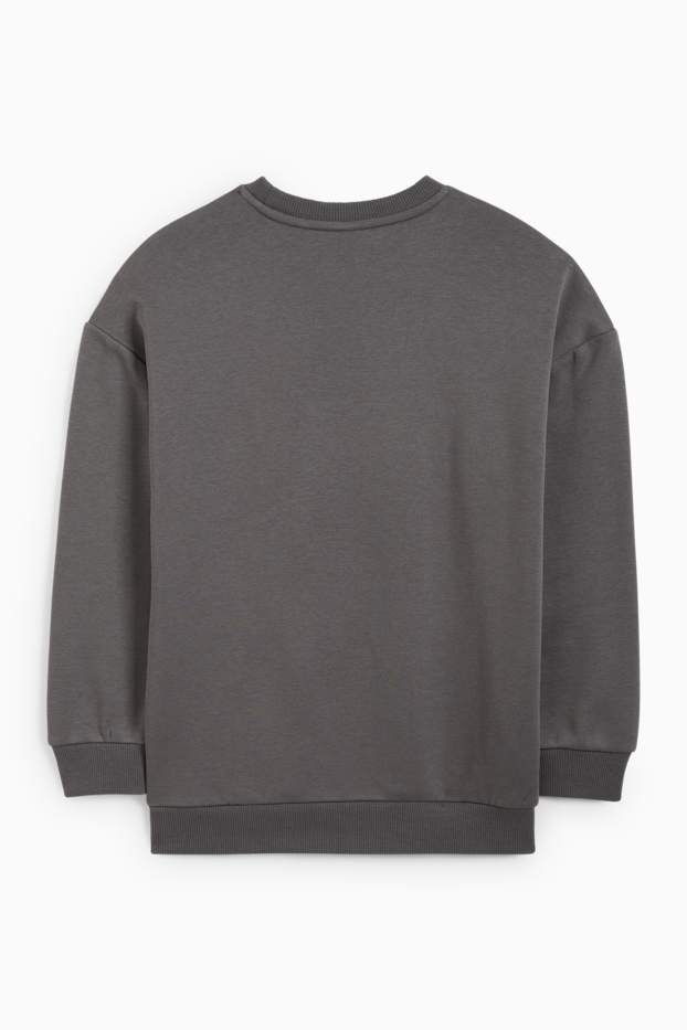 Enfants filles - Halloween - Beetlejuice - sweat - gris foncé