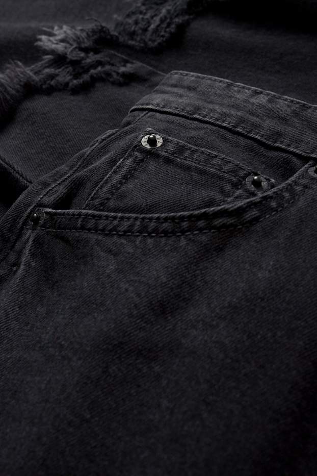 Dámské - Balloon jeans - mid waist - džíny - tmavošedé