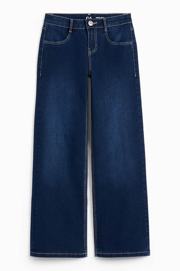 Nena - Wide Leg Jeans - texà blau fosc