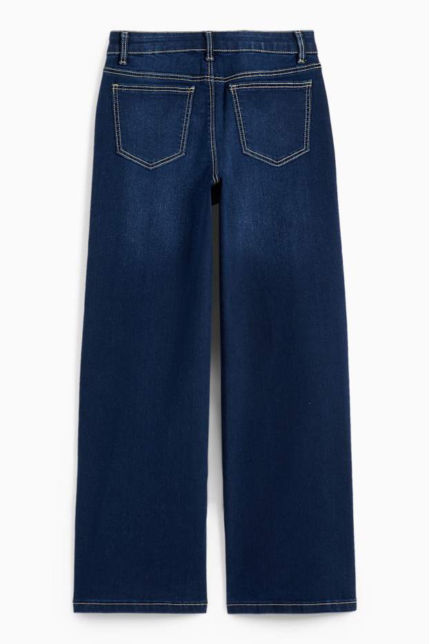 Nena - Wide Leg Jeans - texà blau fosc