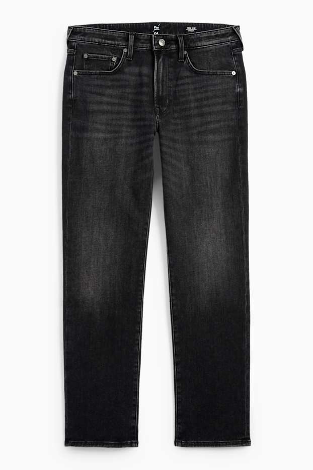 Uomo - Straight jeans - jeans termici - Flex jog denim - jeans grigio scuro