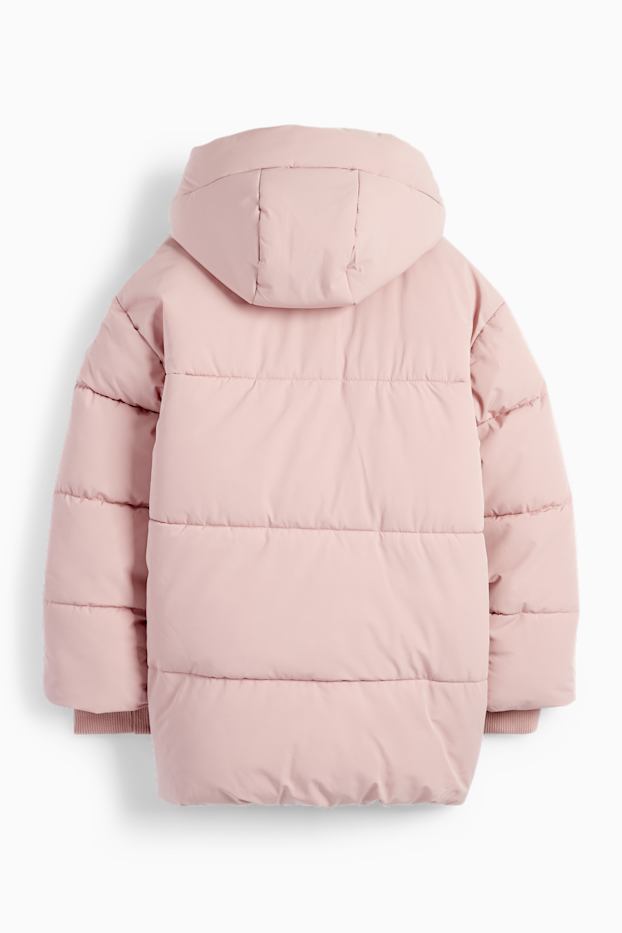 Bambine - Giacca trapuntata con cappuccio - rosa