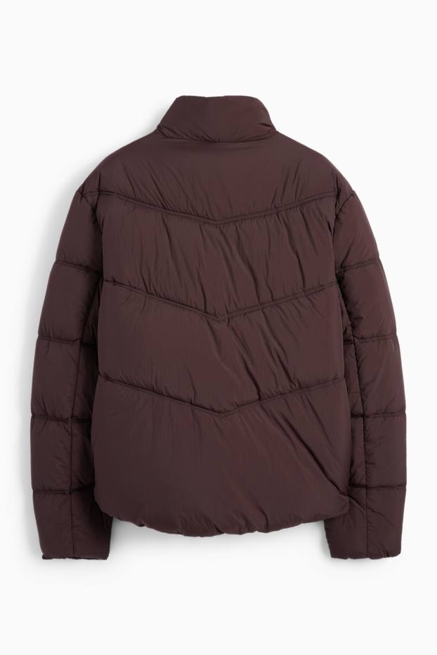 Men - Quilted jacket - dark brown