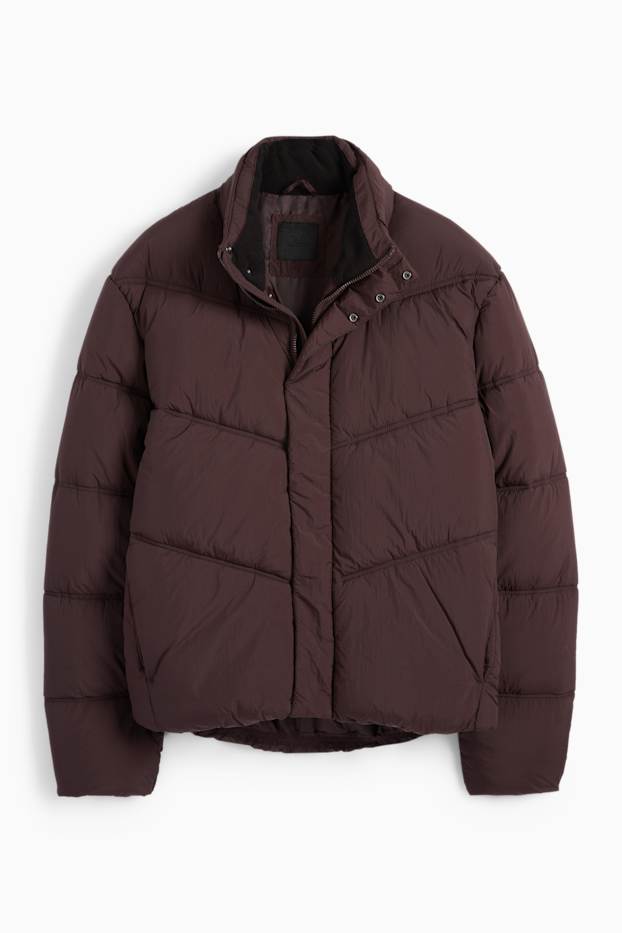 Men - Quilted jacket - dark brown