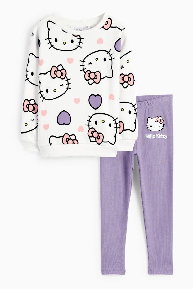 Nena - Hello Kitty - conjunt - dessuadora i leggings - 2 peces - blanc trencat
