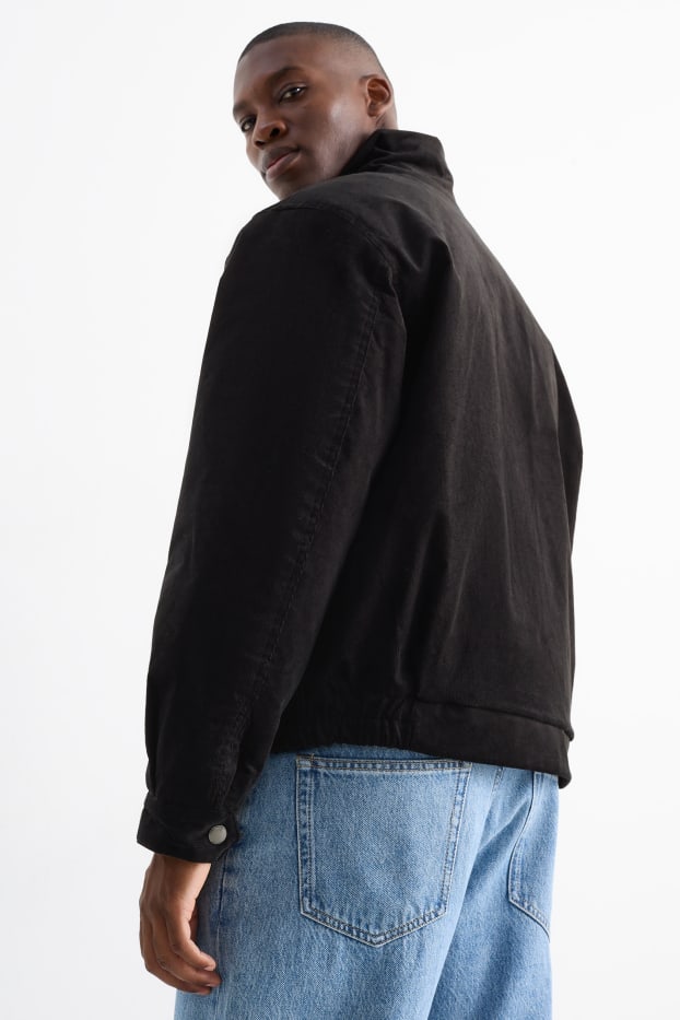 Herren - Cord-Jacke - schwarz