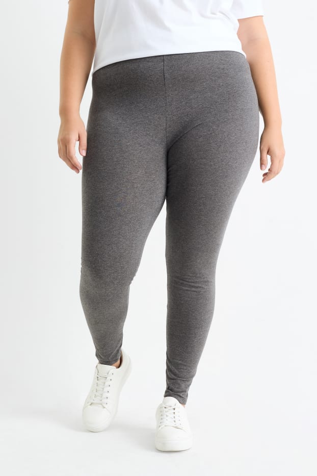 Dona - Paquet de 2 - leggings - gris fosc